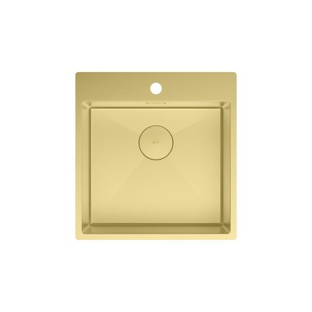 Кухонная мойка Lemark JANGA 490 прямоугольная из нержавеющей стали цвет: светлое золото (9938106), артикул 9938106