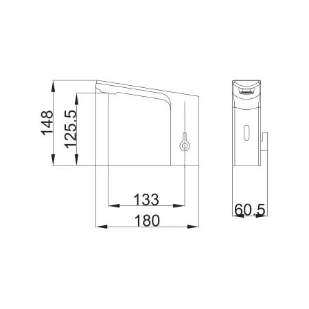 Смеситель для раковины сенсорный BELZ B524-7, черный
