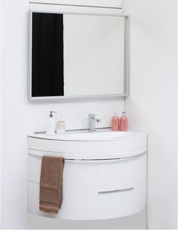 Зеркало De Aqua Алюминиум 10075 LED (с подсветкой по периметру), артикул AF501100S