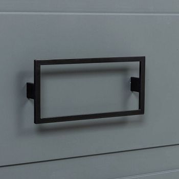 Комплект ручек La Fenice Cubo Nero черный 80 мм., два ящика