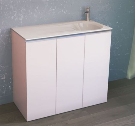 Тумба под раковину Raval Great 100 R Белая, артикул Gre.01.100/N/W/Pr