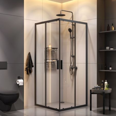 WK93EP Gem S Комплект ограждение 90*90 квадрат, черный