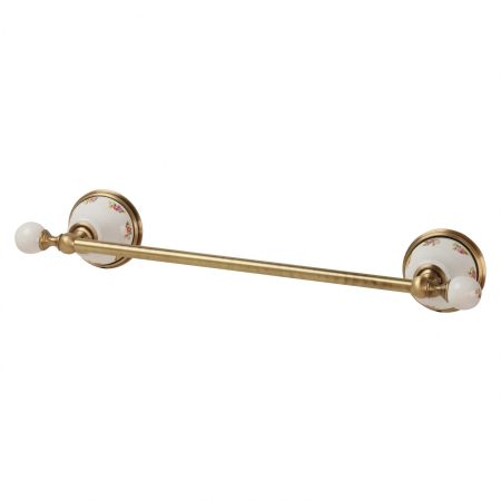 PROVANCE Полотенцедержатель L40 см, керамика с декором/бронза, артикул 17637