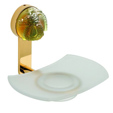 THG JADE DRAGON Мыльница стеклянная, подвесная, цвет полированное золото