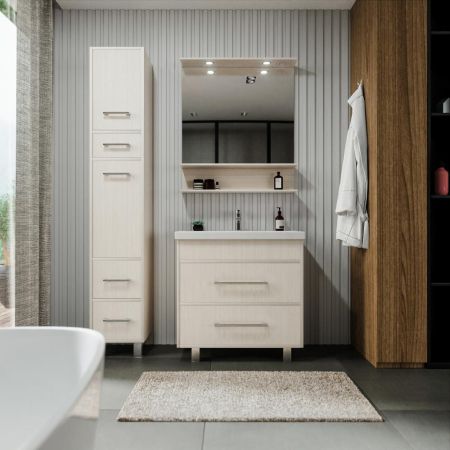 Зеркало Бриклаер ЧИЛИ 80 см, светлая лиственница, артикул 4627125414954