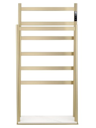 Полотенцесушитель электрический напольный WONZON & WOGHAND ESSEN, Брашированное золото (WW-A407-BG), артикул WW-A407-BG