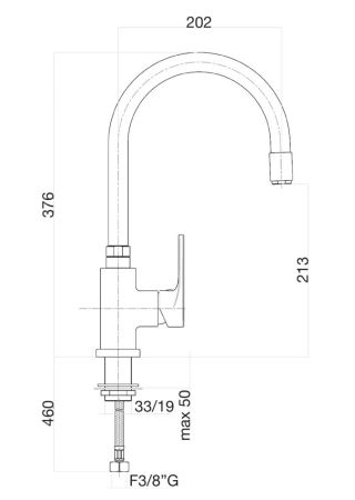 Смеситель для кухни Fiore KYMA 75CR5480, хром, артикул 75CR5480