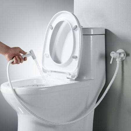 Гигиенический душ со смесителем Shevanik S147C, белый