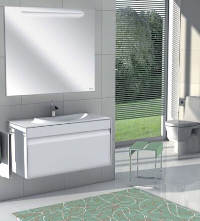 Тумба под раковину ROCA LAKS 99,6 ZRU9302797 (подвесная, белый глянец), шт, артикул ZRU9302797