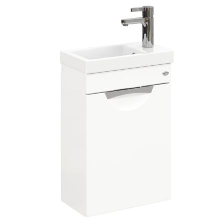 Тумба Onika Комо 40 подвесная, белая (ум. Como 40), артикул 104005