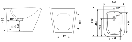 Биде Timo Soli TK-302 Белое, артикул TK-302