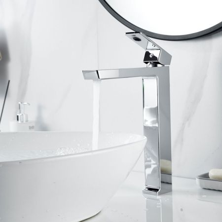 Смеситель для раковины высокий Rose R18 R1811-1, хром