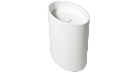 Zenon Elipse, напольная раковина овальной формы, 54х36хh85 см, цвет белый матовый, артикул 4000.000.000.000.39675