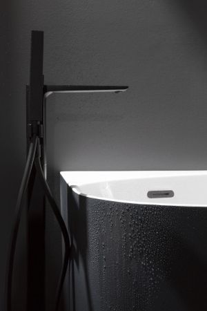 Смеситель для ванны Allen Brau Infinity 5.21009-31 (с внутренней частью) черный матовый, артикул 5.21009-31