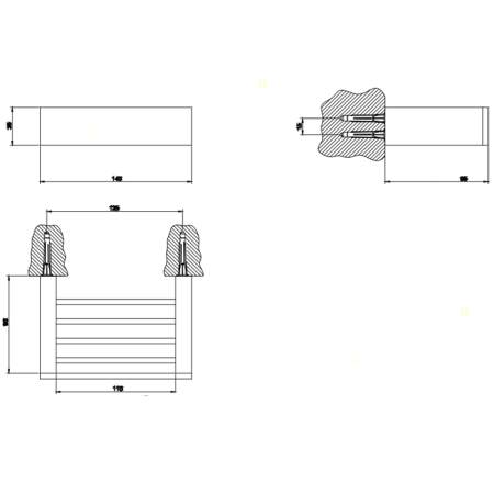Gessi Rettangolo Полочка 14см, цвет: хром, артикул 20804#031