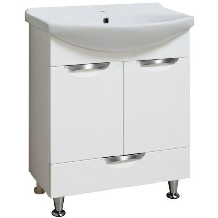 Тумба под раковину Runo Барселона 65 4620750023348 Белая
