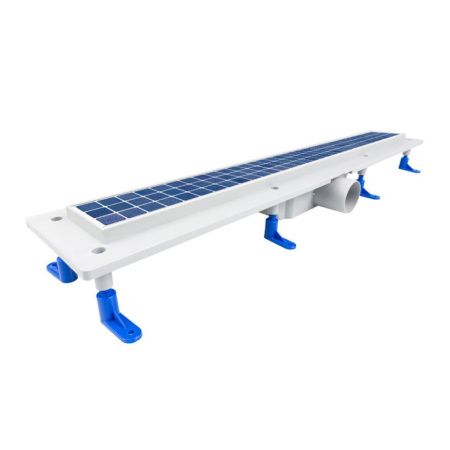 Душевой уголок Ambassador Kingston 14011103-ST9, квадратный, линейный трап, 100х100