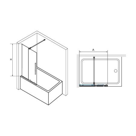 Шторка на ванну RGW SC-47 (1200)
