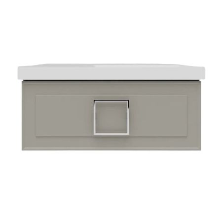 Тумба под раковину подвесная La Fenice Cubo FNC-01-CUB-С-90, бежевая, артикул FNC-01-CUB-С-90