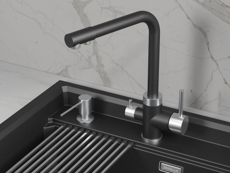 Смеситель для кухни GRANULA 5015, (5015, ШВАРЦ), артикул 5015, ШВАРЦ