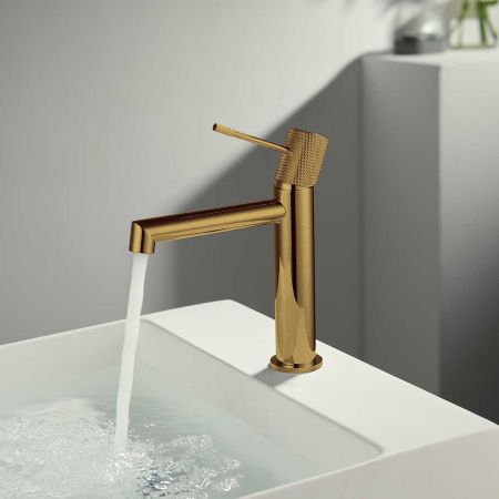 Смеситель для раковины Desire VBF-1D1BG однорычажный, брашированное золото, артикул VBF-1D1BG