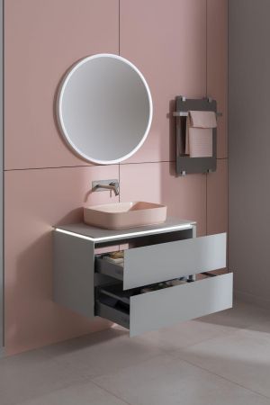 Тумба под раковину Allen Brau Infinity 85 1.21001.PWM папирус матовый, артикул 1.21001.PWM