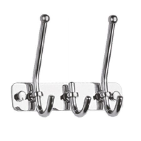 Планка с крючками для полотенец Haiba HB201-3, хром