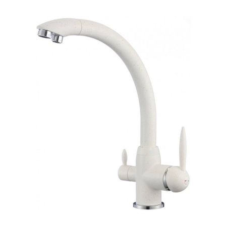 Смеситель для кухни с подключением к фильтру Savol S-L1699W, белый, артикул S-L1699W