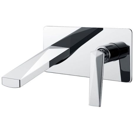 Смеситель для умывальника из стены ХРОМ