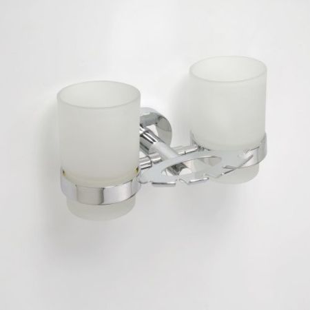 Держатель зубных щеток OMEGA со стаканами 190*95*125мм, артикул 104110042