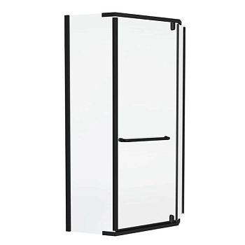 Душевой уголок Knotlor FCD090CG0BL 5-тиугольный 90х90х200, черный