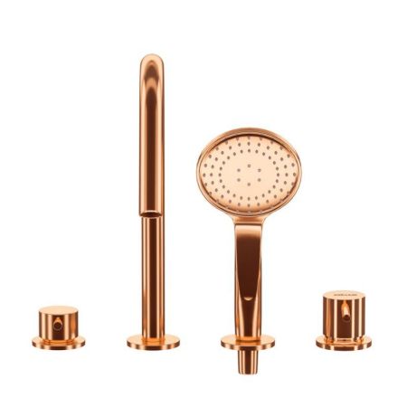 Смеситель на борт ванны LEAF-BVDM4-L, артикул LEAF-BVDM4-L-SR