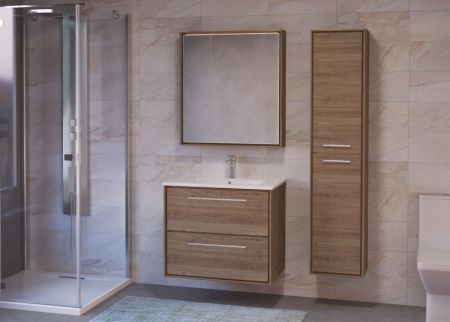 Тумба под раковину Raval Frame 75 подвесная Белая, артикул Fra.01.75/P/W