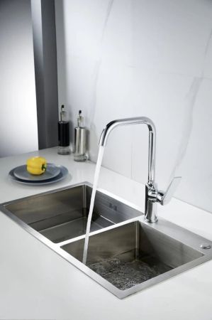 Смеситель для кухни Knotlor KN-61, хром, артикул KN-61