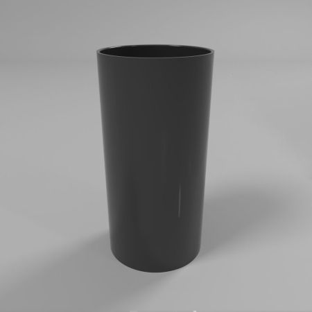 Умывальник WHITECROSS Altar D=43 (черный глянец) иск. камень, артикул 0737.043043.101