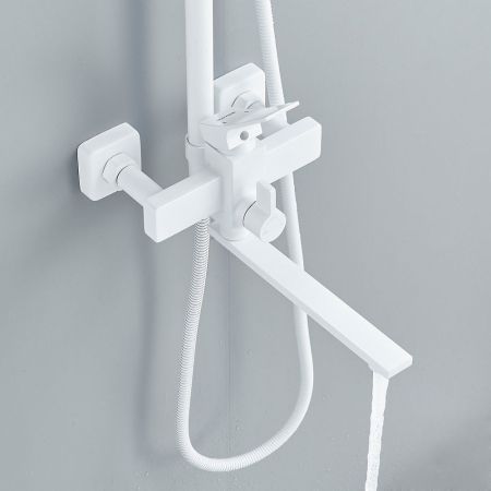 Душевая система Shevanik S6136C, белый