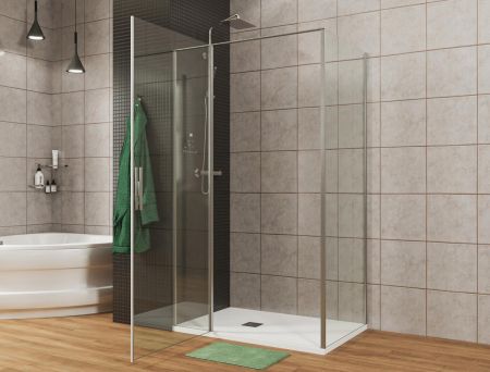 Душевой уголок Allen Brau Priority 140x80 3.31034.00 + 3.31040.00 хром, артикул 3.31034.00 + 3.31040.00