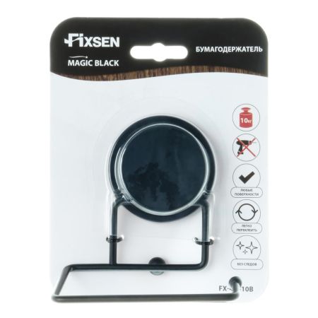 Держатель для туалетной бумаги FIXSEN MAGIC BLACK FX-45010B, черный, артикул FX-45010B
