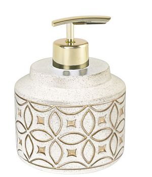 Дозатор жидкого мыла FIXSEN RICH FX-251-1, бежевый/золотой