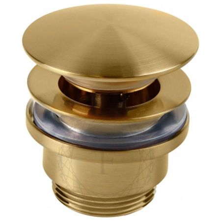 Донный клапан для раковины FILARETE FL75GL, золотой сатин, артикул FL75GL