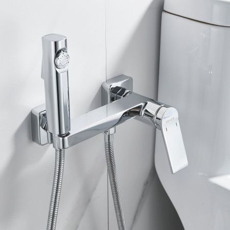 Гигиенический душ со смесителем Shevanik S4105-1, хром