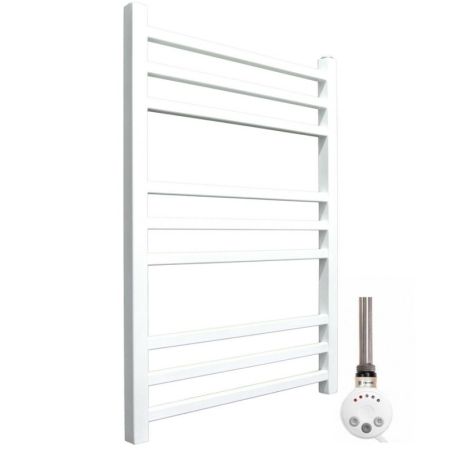 Электрический полотенцесушитель Ника Modern ЛМ 5 80x50 масляный Белый 9 перекладин