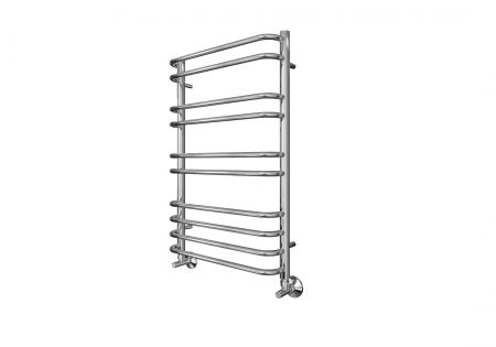 Полотенцесушитель водяной Aquatek (Акватек) Пандора П10 500х800 мм, подключение нижнее/диагональное, сверхпрочная пищевая нержавеющая сталь AISI 304L, гарантия 10 лет, артикул AQ RRС1080CH