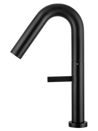 Смеситель для раковины высокий WONZON & WOGHAND, Черный матовый (WW-6068-MB), артикул WW-6068-MB