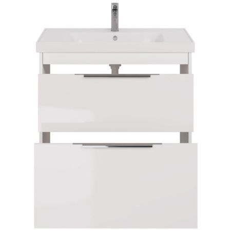 Тумба с раковиной подвесная/напольная Dreja Prime 90 см, белый, артикул 99-9302-com