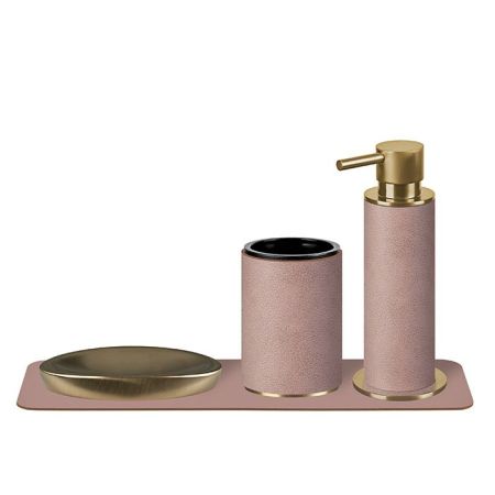 ADJ Диспенсер для жидкого мыла, D7xH19см., цвет: Gold/пепельная роза, артикул 4980.Gold/07