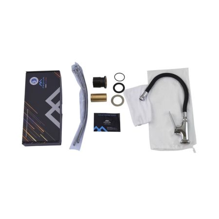 Смеситель для кухни с гибким изливом FASHUN A4186-7, хром/черный