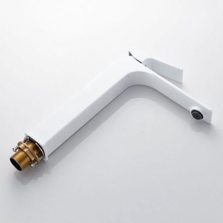 Смеситель для раковины высокий Shevanik S6111C, белый