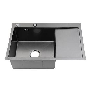 Мойка для кухни Fmark FSC7550Q-L, графит