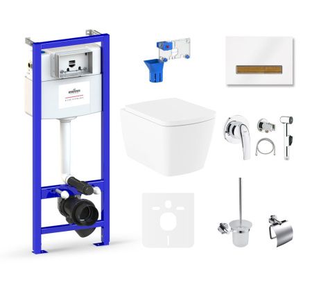 Комплект 10 в 1 Lavinia Boho Aveo Rimless 75110730, премиум со стеклянной клавишей